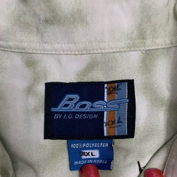 Men's Print Button Down Top - Picture 5 of 5